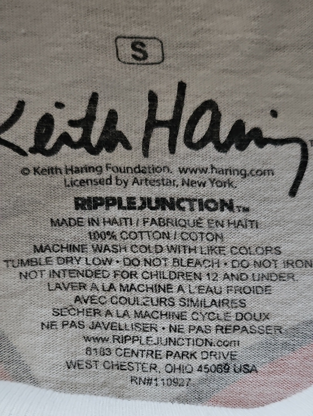 Keith Haring T Shirt Size Small - Picture 3 of 5